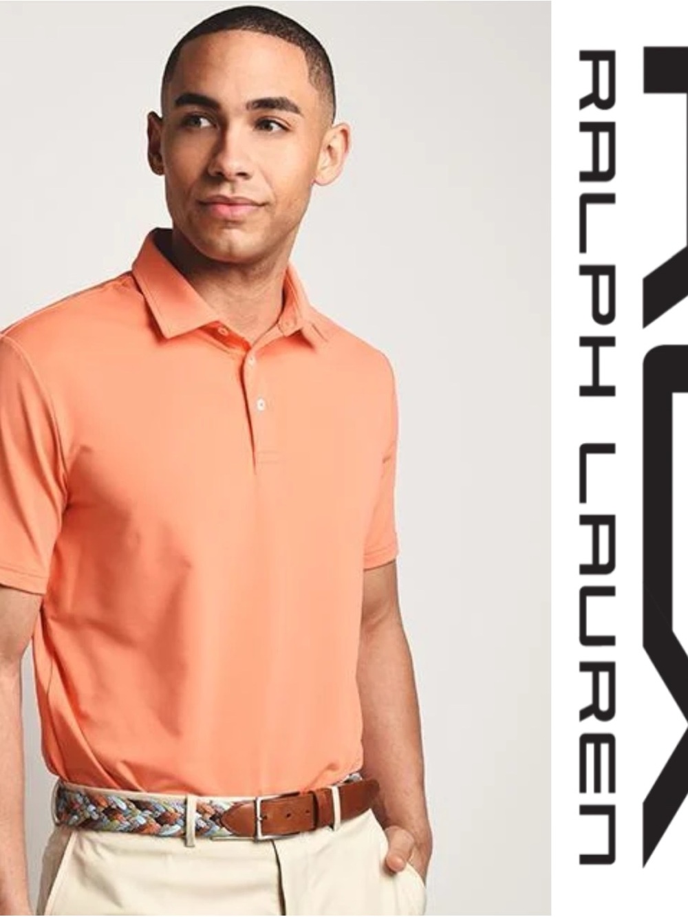 Ralph Lauren RLX Golf Lightweight orange Polo Shirt*NWT